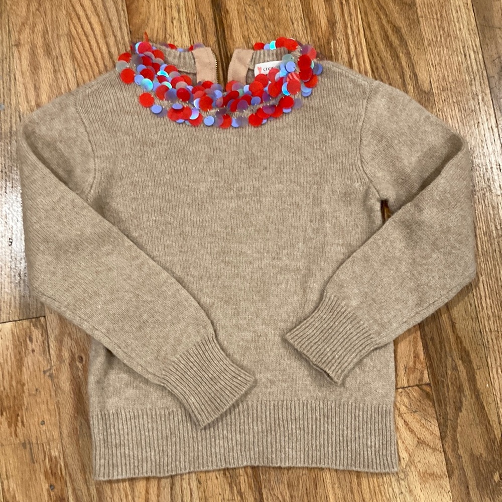 Crewcuts Sparkle Neck Sweater